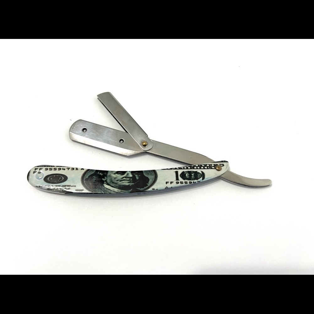 Professional barber shaving razor
